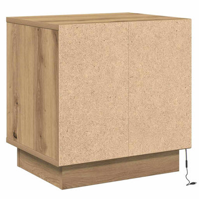 Yöpöytäkaappi mukana 2 pcs artesaani tammi 44 x 34.5 x 45 cm