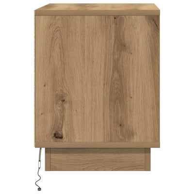 Yöpöytäkaappi mukana 2 pcs artesaani tammi 44 x 34.5 x 45 cm