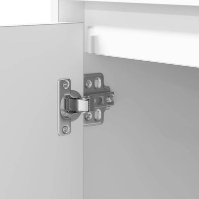 Valkoinen yöpöytäkaappi Colceriu 50x34.5x50cm (2 pcs. puinen)