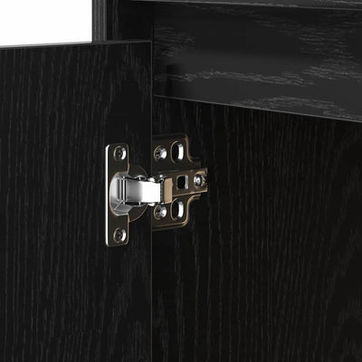 Musta yöpöytäkaappi Montica 50x34.5x50cm (2 pcs. puinen)