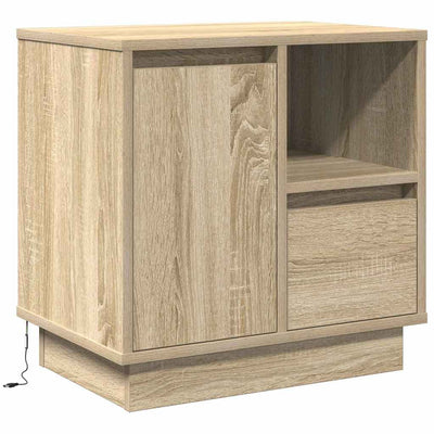 Yöpöytäkaappi Sonoma tammi 50 x 34.5 x 50 cm. Tekninen puu