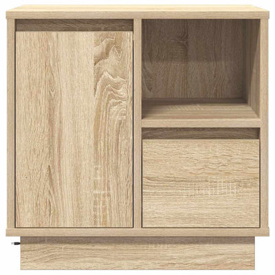 Yöpöytäkaappi Sonoma tammi 50 x 34.5 x 50 cm. Tekninen puu
