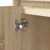 Yöpöytäkaappi mukana 2 pcs Sonoma tammi 50 x 34.5 x 50 cm.