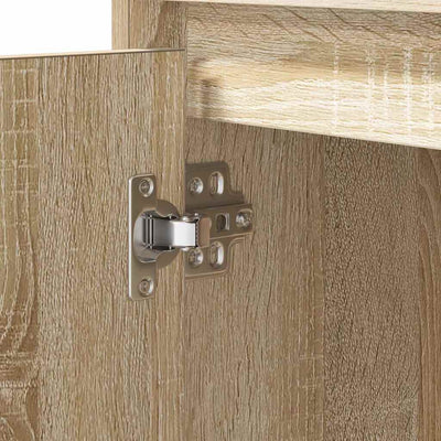 Yöpöytäkaappi mukana 2 pcs Sonoma tammi 50 x 34.5 x 50 cm.