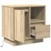 Yöpöytäkaappi mukana 2 pcs Sonoma tammi 50 x 34.5 x 50 cm.