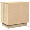 Yöpöytäkaappi mukana 2 pcs Sonoma tammi 50 x 34.5 x 50 cm.