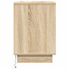Yöpöytäkaappi mukana 2 pcs Sonoma tammi 50 x 34.5 x 50 cm.