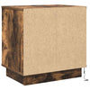 Yöpöytäkaappi 2 pcs Savutammi 50 x 34.5 x 50 cm. Tekninen puu