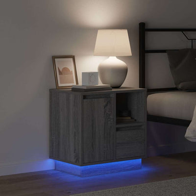 Harmaa yöpöytäkaappi Vaspie 50x34.5x50cm (puinen)