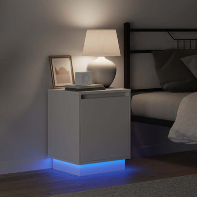 Valkoinen yöpöytäkaappi Pereira 39x34.5x50cm (puinen)