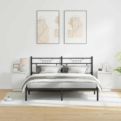 Valkoinen yöpöytäkaappi Gizi 39x34.5x50cm (2 pcs puinen)