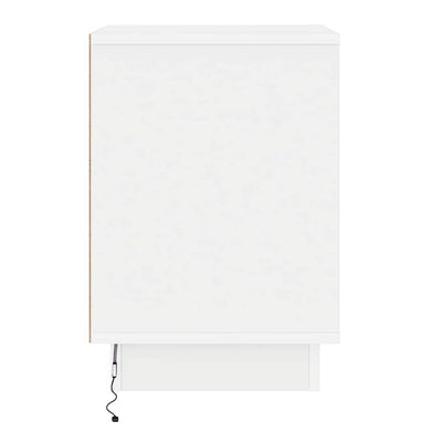 Valkoinen yöpöytäkaappi Gizi 39x34.5x50cm (2 pcs puinen)