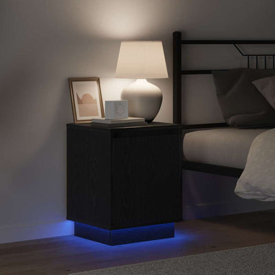 Musta yöpöytäkaappi Esenghiul 39x34.5x50cm (puinen)