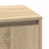Yöpöytäkaappi 2 pcs Sonoma tammi 39 x 34.5 x 50 cm Tekninen puu