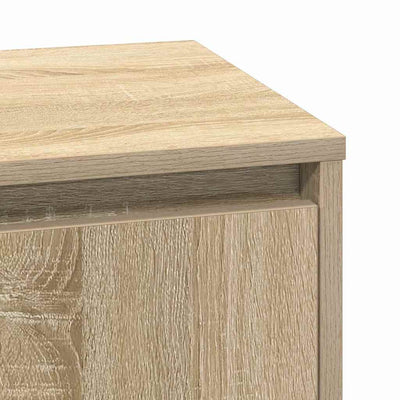 Yöpöytäkaappi 2 pcs Sonoma tammi 39 x 34.5 x 50 cm Tekninen puu