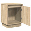 Yöpöytäkaappi 2 pcs Sonoma tammi 39 x 34.5 x 50 cm Tekninen puu