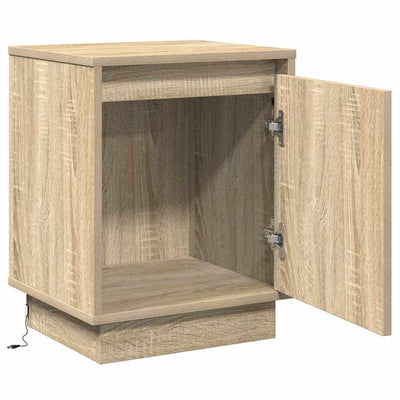 Yöpöytäkaappi 2 pcs Sonoma tammi 39 x 34.5 x 50 cm Tekninen puu