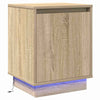 Yöpöytäkaappi 2 pcs Sonoma tammi 39 x 34.5 x 50 cm Tekninen puu