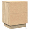 Yöpöytäkaappi 2 pcs Sonoma tammi 39 x 34.5 x 50 cm Tekninen puu