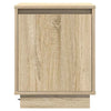Yöpöytäkaappi 2 pcs Sonoma tammi 39 x 34.5 x 50 cm Tekninen puu
