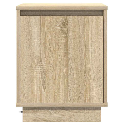Yöpöytäkaappi 2 pcs Sonoma tammi 39 x 34.5 x 50 cm Tekninen puu