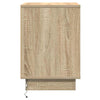 Yöpöytäkaappi 2 pcs Sonoma tammi 39 x 34.5 x 50 cm Tekninen puu