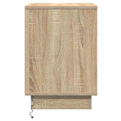 Yöpöytäkaappi 2 pcs Sonoma tammi 39 x 34.5 x 50 cm Tekninen puu