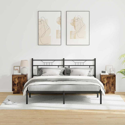 Savupähkinä yöpöytäkaappi Simantos 39x34.5x50cm (2 pcs puinen)