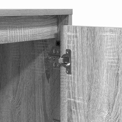 Harmaa yöpöytäkaappi Evanghelie 39x34.5x50cm (puinen)