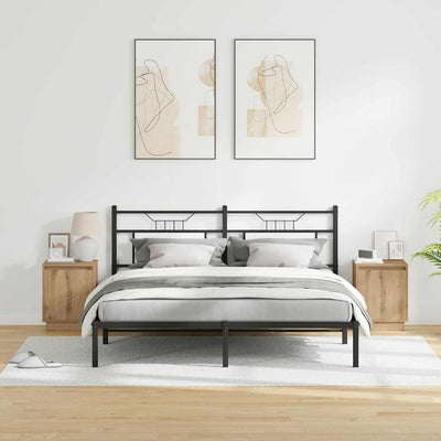 Yöpöytäkaappi mukana 2 pcs artesaani tammi 39 x 34.5 x 50 cm