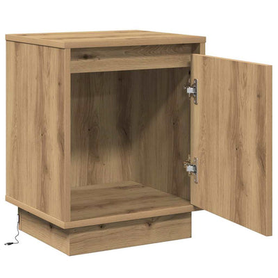 Yöpöytäkaappi mukana 2 pcs artesaani tammi 39 x 34.5 x 50 cm