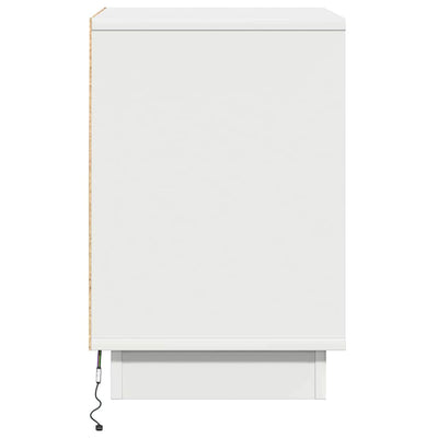 Valkoinen yöpöytäkaappi Edna 39x34.5x50cm (puinen)