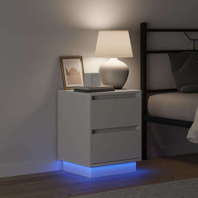 Valkoinen yöpöytäkaappi Taica 39x34.5x50cm (2 pcs puinen)