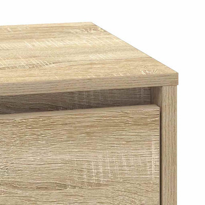 Yöpöytäkaappi 2 pcs Sonoma tammi 39 x 34.5 x 50 cm Tekninen puu