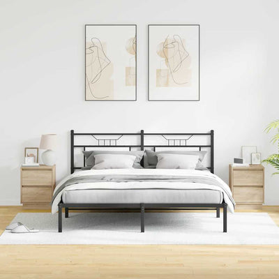 Yöpöytäkaappi 2 pcs Sonoma tammi 39 x 34.5 x 50 cm Tekninen puu