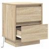 Yöpöytäkaappi 2 pcs Sonoma tammi 39 x 34.5 x 50 cm Tekninen puu