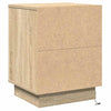 Yöpöytäkaappi 2 pcs Sonoma tammi 39 x 34.5 x 50 cm Tekninen puu