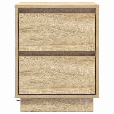 Yöpöytäkaappi 2 pcs Sonoma tammi 39 x 34.5 x 50 cm Tekninen puu