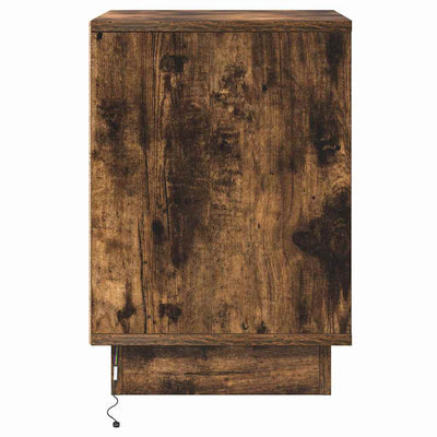 Yöpöytäkaappi 2 pcs Savutammi 39 x 34.5 x 50 cm Tekninen puu