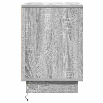 Harmaa yöpöytäkaappi Meronica 39x34.5x50cm (puinen)