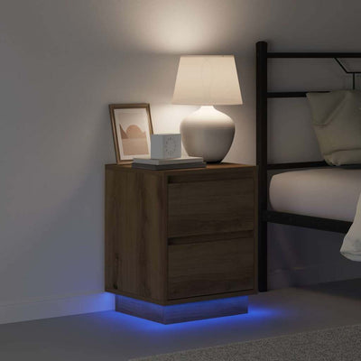 Artesaani tammi yöpöytäkaappi Mckenzie 39x34.5x50cm (mukana 2 pcs)