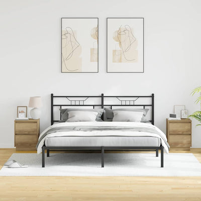 Yöpöytäkaappi mukana 2 pcs artesaani tammi 39 x 34.5 x 50 cm