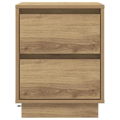 Yöpöytäkaappi mukana 2 pcs artesaani tammi 39 x 34.5 x 50 cm
