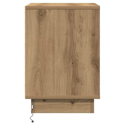 Yöpöytäkaappi mukana 2 pcs artesaani tammi 39 x 34.5 x 50 cm
