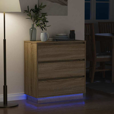 Yöpöytäkaappi Sonoma tammi 71 x 34.5 x 75 cm Tekninen puu