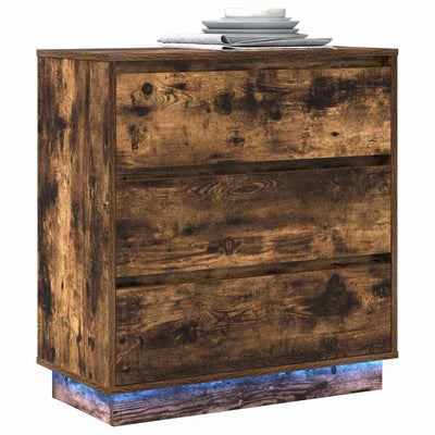 Yöpöytäkaappi mukana Savutammi 71 x 34.5 x 75 cm Tekninen puu