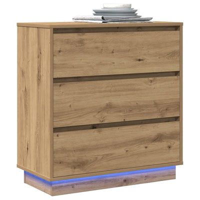 Yöpöytäkaappi artesaani tammi 71 x 34.5 x 75 cm Tekninen puu