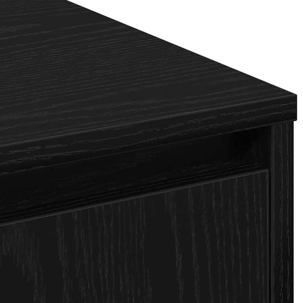 LED-pöytätaso Musta tammi 71 x 34,5 x 75 cm Tekninen puu