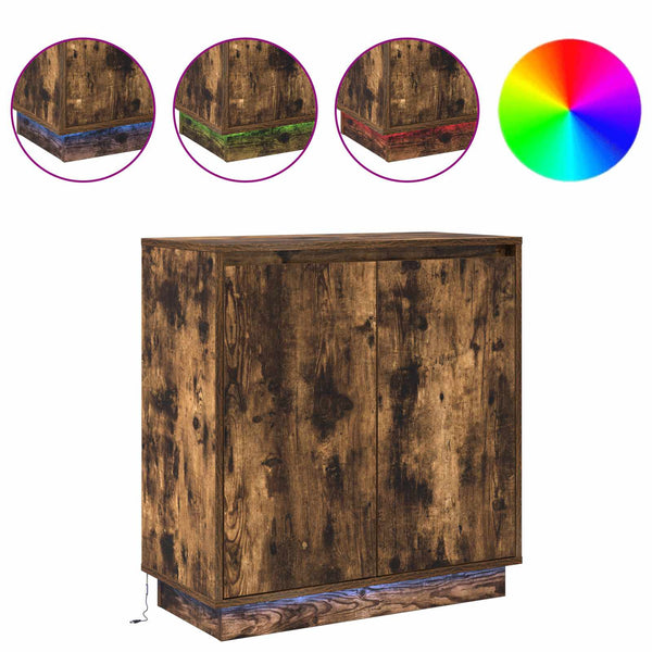 LED-pöytätaso Savutammi 71 x 34,5 x 75 cm Tekninen puu