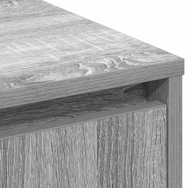 LED-pöytätaso Harmaa sonoma 71 x 34,5 x 75 cm Tekninen puu